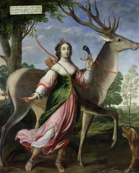 Marie de Rohan-Montbazon (1600-79), Herzogin von Chevreuse als Diana die Jägerin